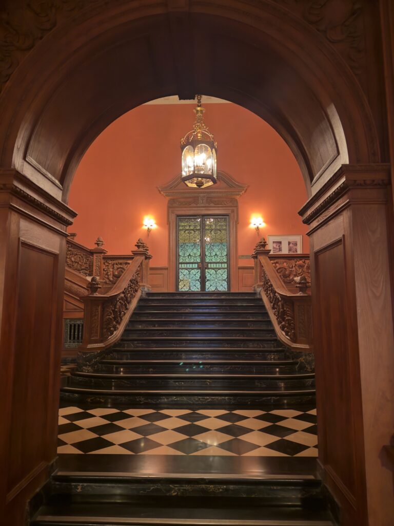 A grand staircase