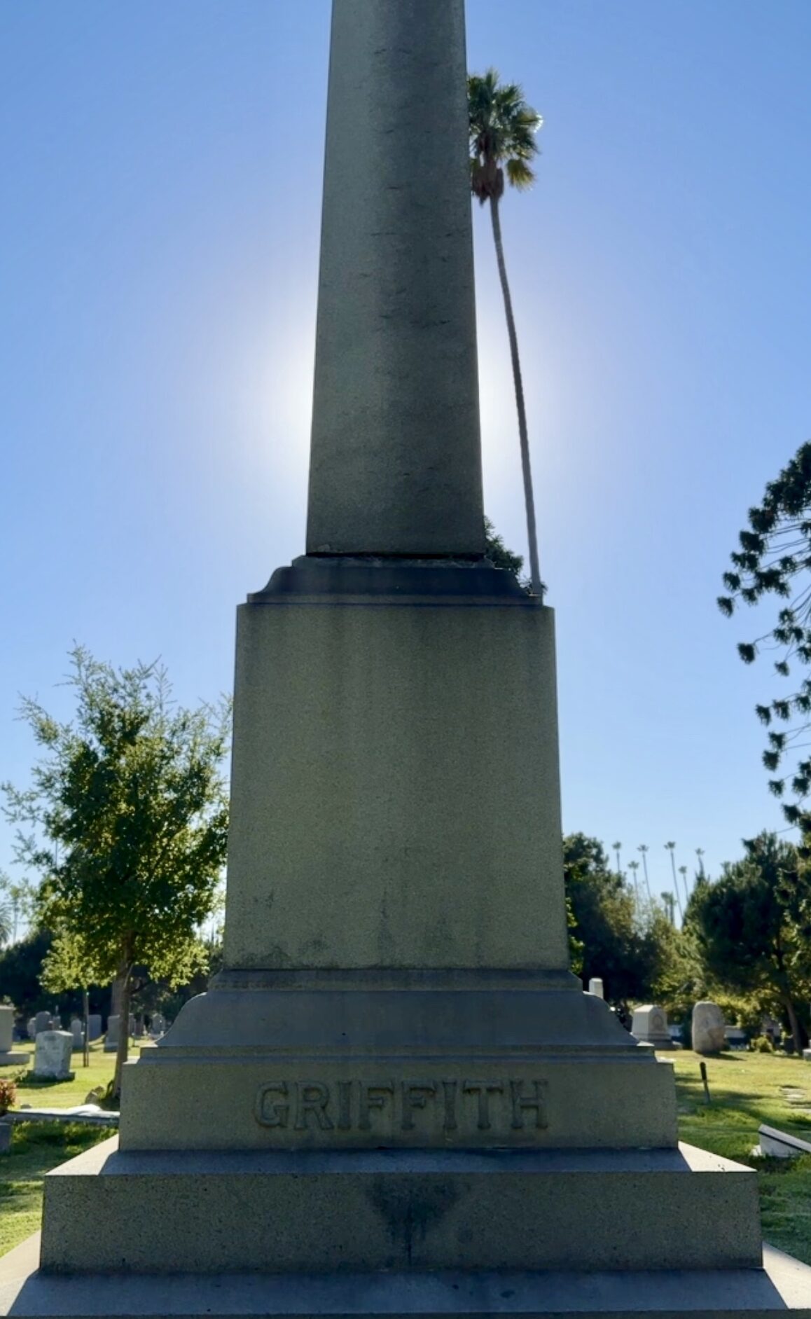 Griffith's Obelisk at Hollywood Forever Cemetery