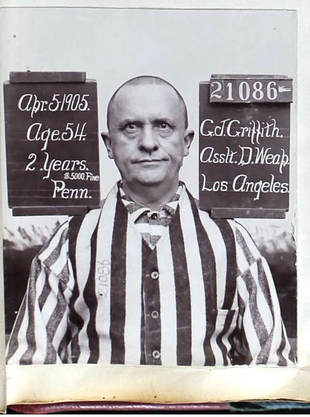 Griffith's mugshot, 54 years old, 2 year sentence